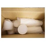 Round Paper Food Container w/Plastic Lid 12oz