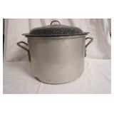 Large Aluminum Kettle w/Granite Ware Lid