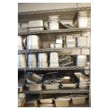 Stainless Steel Pans, Pots, Lids (for steam table) RACK NOT INCLUDED