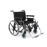 MSRP $1800 New In Box Highest Quality Medline 850 lb. Capacity Excel Shuttle Bariatric Extra-Wide Wheelchair -Constructed with heavier-duty materials and larger dimensions to accommodate higher weight