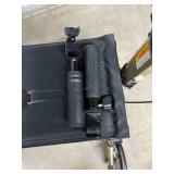 MSRP $300 All Terrain Upright Walker Stand Up Folding Rollator - Folds Down To Transport In Trunk Of Car! 10” Front Wheels, Backrest, Seat and Padded Armrests for Seniors and Adults - Great Conditio
