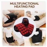 MSRP $250 UTK Far Infrared Heating Pads for Neck and Shoulders, Hot to 159℉with 84 Natural Jade, 24 Timers & Auto Shut Off - can penetrate deep into the skin, promote blood circulation, and quic