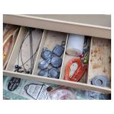 Tackle Box (Blue) with Assorted Fishing Lures, Weights, Pliers