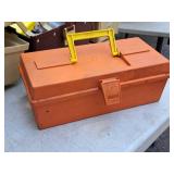 13" Tackle Box (Orange) (empty)