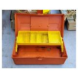 13" Tackle Box (Orange) (empty)