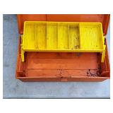 13" Tackle Box (Orange) (empty)