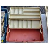 Plano 12-1/2" Tackle Box (Orange/Tan) (empty)