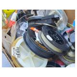 Lot of (1 Box) Assorted Fishing Tackle - Line, Shad, Culprit Ring-a-Ding