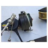 (2) Assorted Telescopic Rods with Reels with (1) Extra Reel Johnson Skipper