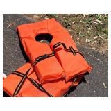 Lot of (4) Size Adult Life Vests