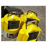 Lot of (3) Flow Troll Plastic Minnow Buckets (Yellow/White)