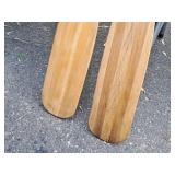 Lot of (2) 60" Wooden Oars/Paddles