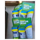 Lot of (4) Reliance Septic Blue 4-oz Chemical Portable Toilet Cleaner