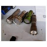 Lot of (5) Assorted Flashlights