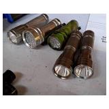 Lot of (5) Assorted Flashlights