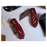 Lot of (2) Utility Knives (Red)