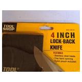 Tool Shop® 4" Lock Back Knife (New)