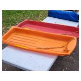 Lot of (2) Plastic Snow Sleds