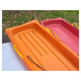 Lot of (2) Plastic Snow Sleds