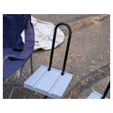 Lot of (2) Metal/Plastic Folding Chairs