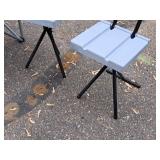 Lot of (2) Metal/Plastic Folding Chairs