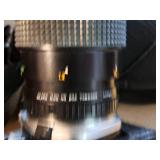 Pentax 35mm Camera with Telephoto Zoom Lens, 28mm 1:2.8 Lens, Tamron Tele Converter 2x, 50mm 1:1.7 Lens, Carry Bag