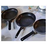 Lot of (3) Non-Stick Skillets/Pans