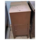 Rolling File Cabinet (Brown) with Key