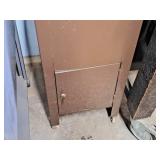 Rolling File Cabinet (Brown) with Key