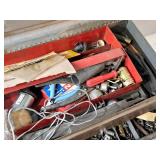 25" Tool Box with Tool Tray, Assorted Hardwares