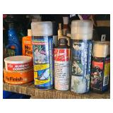 Shelf Lot - Mold & Stain Remover, Tire Wet, Nu-Finish, Rubbing Compound, The Absorber
