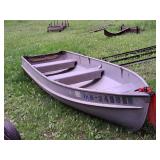 Aluma Craft Model E 14' Outboard Motor Boat