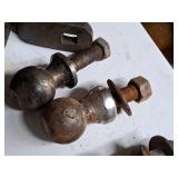 Lot of (2) 2" Hitch Balls with 3/4" Threaded Shaft