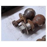 Lot of (2) 1-7/8" Hitch Balls (one  3/4" Threaded Shaft, one 1/2" Threaded Shaft)