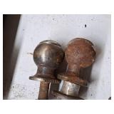 Lot of (2) 1-7/8" Hitch Balls (one  3/4" Threaded Shaft, one 1/2" Threaded Shaft)