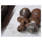 Lot of (2) 1-7/8" Hitch Balls (one  3/4" Threaded Shaft, one 1/2" Threaded Shaft)