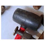 Lot of (3) Specialty Hammers - Sledge, Rubber Mallet, Metal Working Hammer