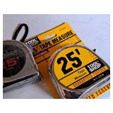 Lot of (3) Assorted Tape Measures - Tool Shop 25
