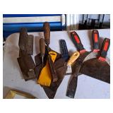 Lot of (12) Assorted Masonry/Drywall Tools and Scrapers