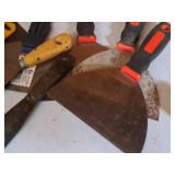 Lot of (12) Assorted Masonry/Drywall Tools and Scrapers