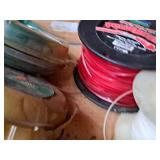 Lot of (4 Partial Spools) Weed Trimmer Cutting Line