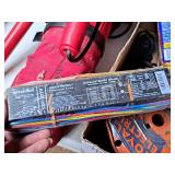 Lot of (1 Box) Electrical Components, Ballast (new), Partial Spools of Wire, Wire Nuts