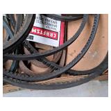 Lot of (~16) Motor Belts - Premium Utility, Snow Thrower Auger, Hydrostatic Ground Drive and more