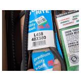 Lot of (~16) Motor Belts - Premium Utility, Snow Thrower Auger, Hydrostatic Ground Drive and more