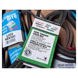 Lot of (~16) Motor Belts - Premium Utility, Snow Thrower Auger, Hydrostatic Ground Drive and more