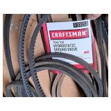 Lot of (~16) Motor Belts - Premium Utility, Snow Thrower Auger, Hydrostatic Ground Drive and more