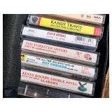 Lot of (1 Box) Assorted Cassette Tapes - Neil Diamond, Reba McEntire, Elvis Presley, Hank Williams, Patsy Cline, Tammy Wynette and more