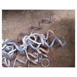 Lot of (7) Assorted Leash Anchors