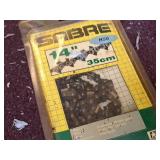 Lot of (4) Assorted Saw Chains - 8" (new), 12", 14" (new), 18"