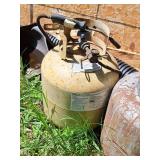 Propane Tank with Mounts and Torch Attached